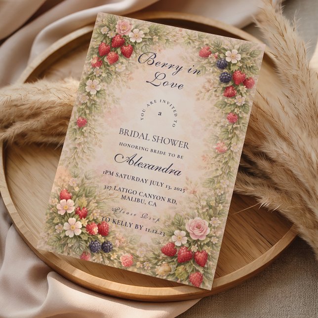 Invitation Jardin de Baies Sucrées pour la Mariée (Créateur téléchargé)