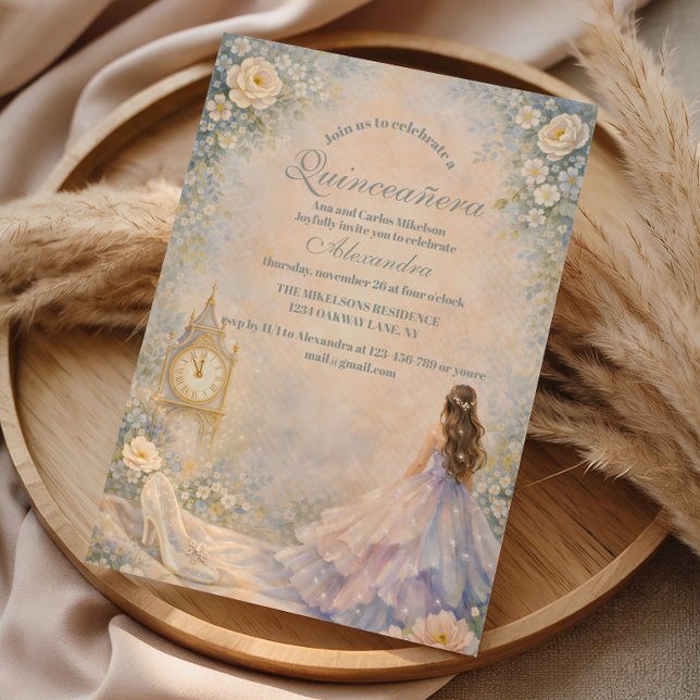 Invitation Jardin de Conte de Fées Enchanté Quinceañera (Créateur téléchargé)