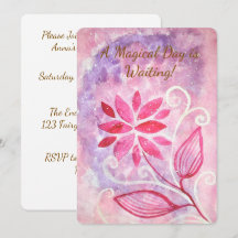 Jardin de Fée Floral Rose Magique d'Anniversaire