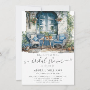 Invitation Jardin de fête Pique-nique Blue Rose Fête des mari