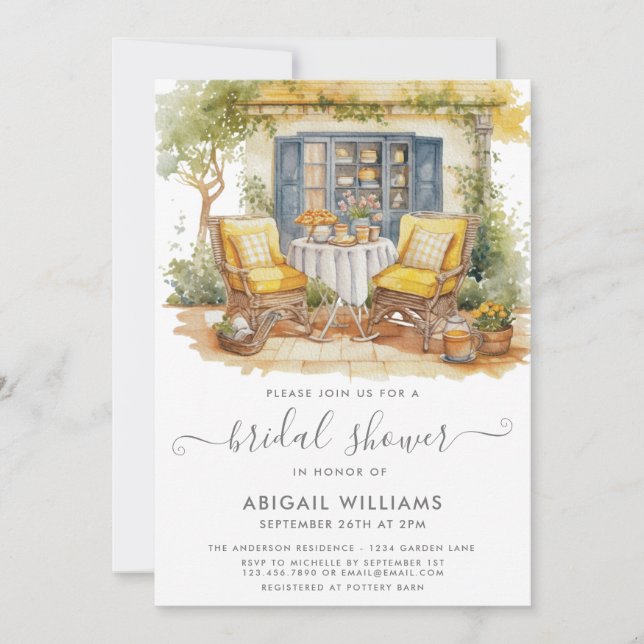 Invitation Jardin de fête Pique-nique Orange Citrus Fête des  (Devant)