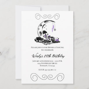 Invitation Jardin de Lune Cristal de Champignon Magique Anniv