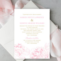Jardin de mariage aux pivoines roses tendres