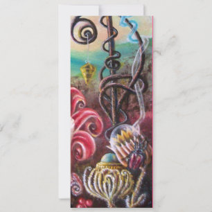 Invitation JARDIN DE MELISSA 2, Noir, Blanc, Fuchsia