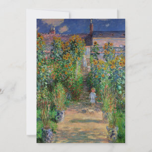Invitation Jardin de Monet Vetheuil Peinture Impressionniste