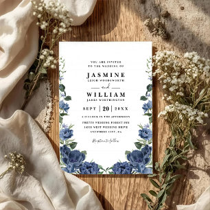 Invitation Jardin de paons romantiques élégant mariage code Q