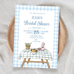 Invitation Jardin de pique-nique pour une baby shower