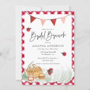 Invitation Jardin de pique-nique rustique BBQ Bridal Brunch