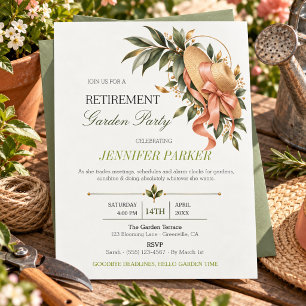 Invitation Jardin de retraite de jardinage botanique élégant