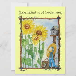 Invitation Jardin de Sunflower