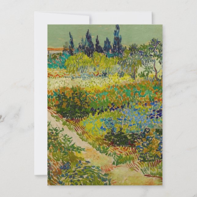 Invitation Jardin de Vincent Van Gogh à Arles (Devant)