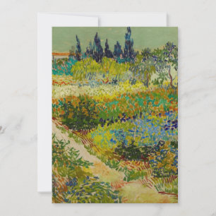 Invitation Jardin de Vincent Van Gogh à Arles
