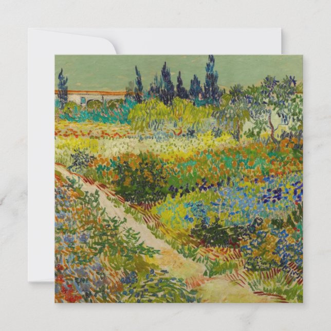Invitation Jardin de Vincent Van Gogh à Arles (Devant)