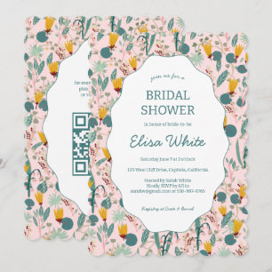 Invitation Jardin d'eau Floral Mariage Fête Cute PERSONNALISÉ