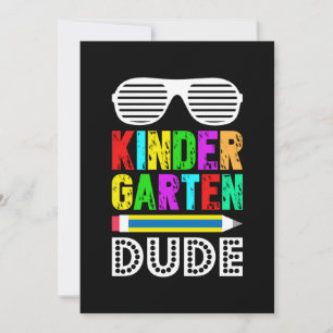 Invitation Jardin d'enfants, premier jour