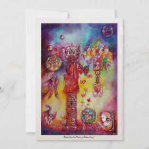 Invitation JARDIN DES FAIRIES DES OMBRES PERDUES,PAPILLONS Ro