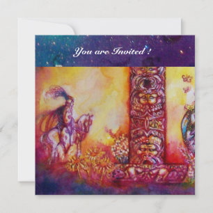 INVITATION JARDIN DES OMBRES PERDUES - CHEVALIER ET CHEVAL