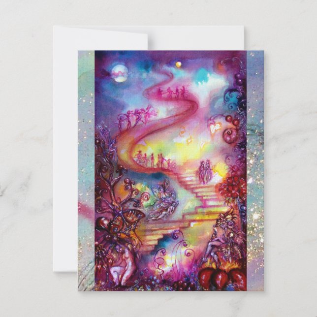 INVITATION JARDIN DES OMBRES PERDUES, ESCALIERS MYSTIQUES (Devant)