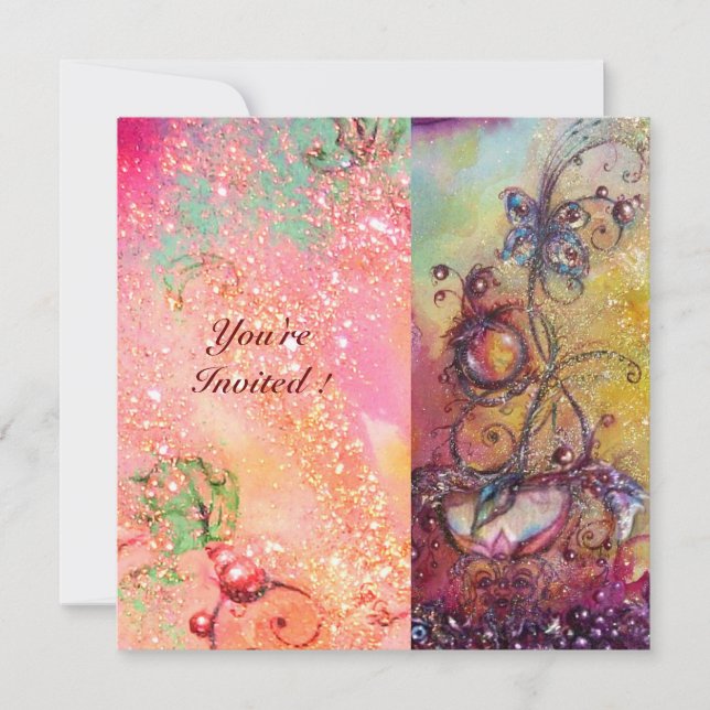 INVITATION JARDIN DES OMBRES PERDUES, PLANTE MAGIQUE DE BOUTE (Devant)