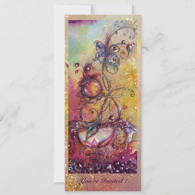 INVITATION JARDIN DES OMBRES PERDUES -PLANTE PAPILLON MAGIQUE (Devant)