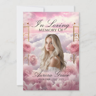 Invitation Jardin des Roses - LIA003 Memorial Card & Poem