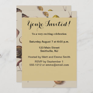 Invitation Jardin d'escargots Animaux de compagnie Gastropod