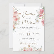 Jardin d'été Aquarelle Mariage floral