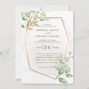 Invitation Jardin d'été Aquarelle Mariage floral