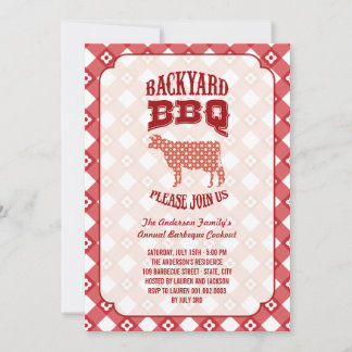 Invitation Jardin d'été Barbecue barbecue BBQ Party