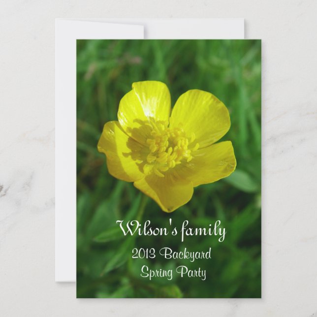 Invitation Jardin d'été du printemps (Devant)