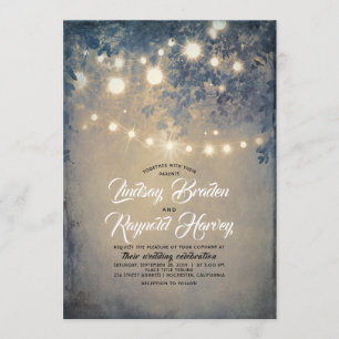 Invitation Jardin d'été Rustic Country Woodland Mariage