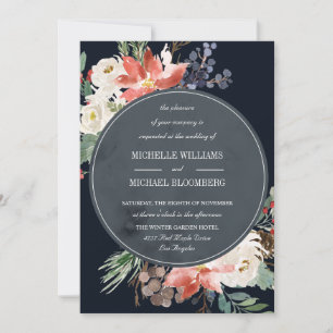 Invitation Jardin d'hiver   Mariage floral