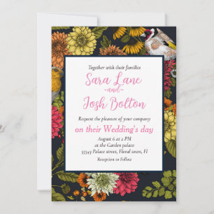 Invitation Jardin d'oiseaux et de fleurs 2