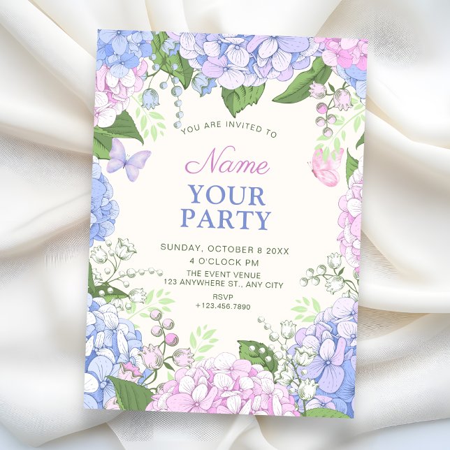 Invitation jardin en fleurs  (Créateur téléchargé)