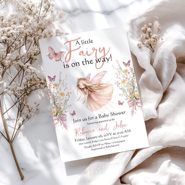 Invitation Jardin enchanté et Baby shower de poitrine (Créateur téléchargé)