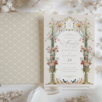 Jardin enchanté Floral Enregistrer la date Mariage