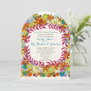 Invitation Jardin enchanté Folksy Fairytale Mariage