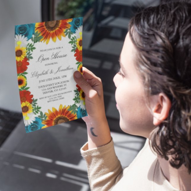 Invitation Jardin été Floral Open House (Créateur téléchargé)