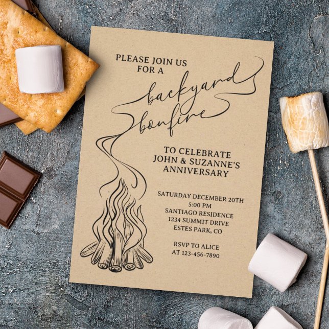Invitation Jardin Feu-feu main tiré (Créateur téléchargé)
