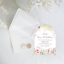 Jardin Fleur Aquarelle Moderne Boho Mariage