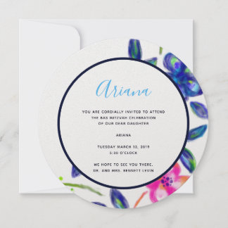 Invitation Jardin fleuri