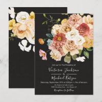 Jardin fleuri Mariage foncé et humide