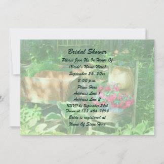 Invitation Jardin Floral Pittoresque pour une Baby Shower