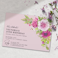 Jardin Floral Rose Bleu Tout Âge Anniversaire