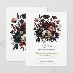 Invitation Jardin Floral Rustique et Maussade Mariage Bohème 