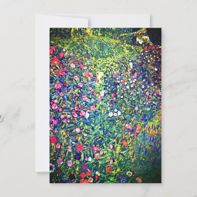 Invitation Jardin italien Gustav Klimt (Devant)