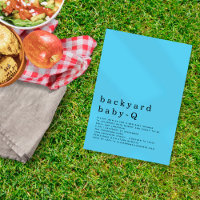 Jardin minimaliste Bébé Q BBQ Douche Bleu