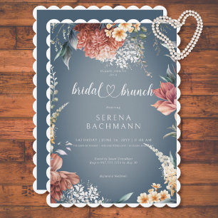 Invitation Jardin romantique moderne Brunch nuptial floral