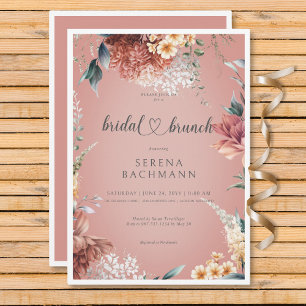 Invitation Jardin romantique moderne Brunch nuptial floral