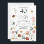 Invitation Jardin rose Calligraphie florale 40e anniversaire<br><div class="desc">Célébrez une étape spéciale avec notre belle calligraphie florale de jardin rose 40e anniversaire invitation! Ce design unique et magnifique est parfait pour toute célébration de 40ème anniversaire - donnez à vos invités une invitation spéciale qu'ils n'oublieront pas. L'avant de l'invitation a des fleurs d'aquarelle ressemblant à de la vie,...</div>